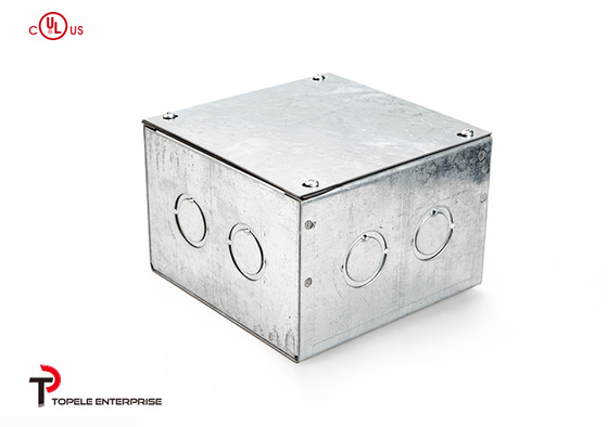 Caja de conexiones cuadrada del conducto eléctrico de acero, cajas eléctricas y cubiertas de la caja al aire libre del recinto del metal
