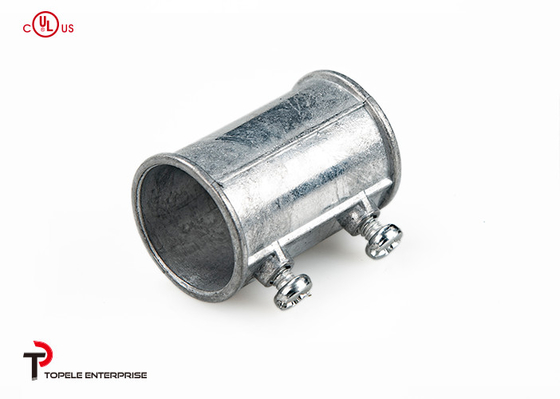 1/2&quot; Accesorios de tuberías eléctricas de acero galvanizado EMT Conjunto de acoplamiento de tornillo para conducto