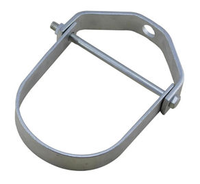Cinc ajustable de las suspensiones del tubo de la horquilla de la forma de U plateado para los alambres de la suspensión