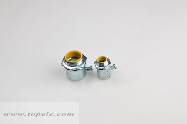 Indoor Steel EMT Conduit And Fittings Emt Connector With Yellow Gasket