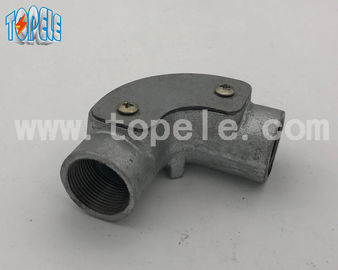 Codo durable de la inspección del canal del hierro maleable de los conectores del conducto del metal BS4568