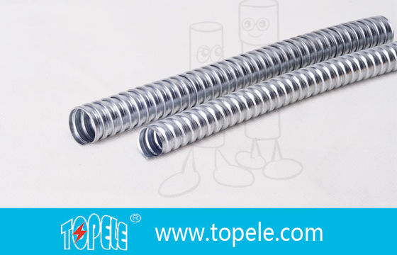 Conducto flexible de acero galvanizado estándar el 1/2 eléctrico” - 4' de la UL