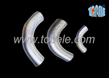 BS4568 Tubo de acero galvanizado canal de hierro maleable intersección Codo 20mm / 25mm