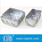 Cajas y cubiertas eléctricas de acero galvanizadas/4 pulgadas de cajas cuadradas del conducto con golpes de gracia